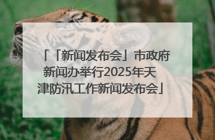 「新闻发布会」市政府新闻办举行2025年天津防汛工作新闻发布会