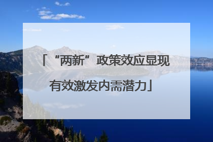 “两新”政策效应显现 有效激发内需潜力