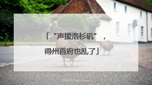 “声援洛杉矶”，得州首府也乱了