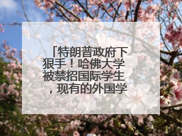 特朗普政府下狠手！哈佛大学被禁招国际学生，现有的外国学生必须转学