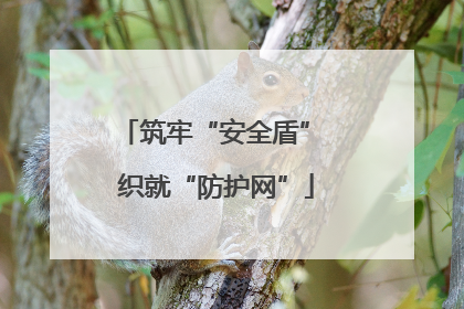 筑牢“安全盾” 织就“防护网”