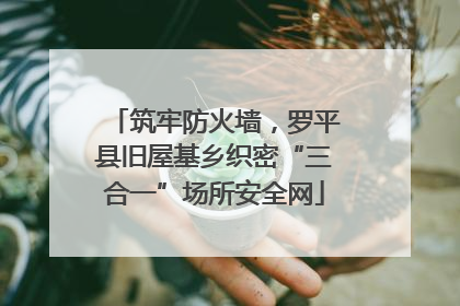 筑牢防火墙，罗平县旧屋基乡织密“三合一”场所安全网