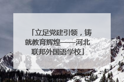 立足党建引领，铸就教育辉煌——河北联邦外国语学校