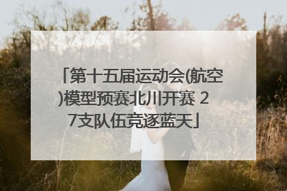 第十五届运动会(航空)模型预赛北川开赛 27支队伍竞逐蓝天