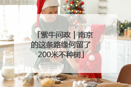 紫牛问政｜南京的这条路缘何留了200米不种树