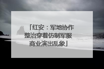 红安：军地协作整治穿着仿制军服商业演出乱象
