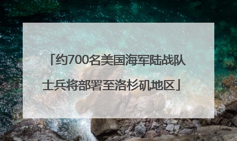 约700名美国海军陆战队士兵将部署至洛杉矶地区