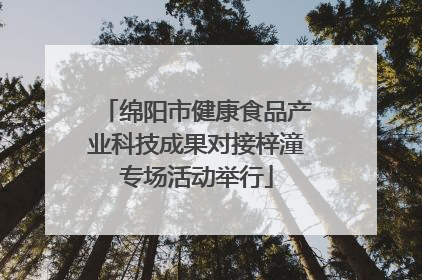 绵阳市健康食品产业科技成果对接梓潼专场活动举行