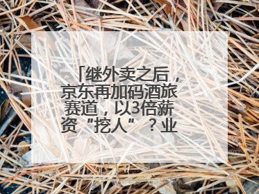 继外卖之后，京东再加码酒旅赛道，以3倍薪资“挖人”？业内人士回应