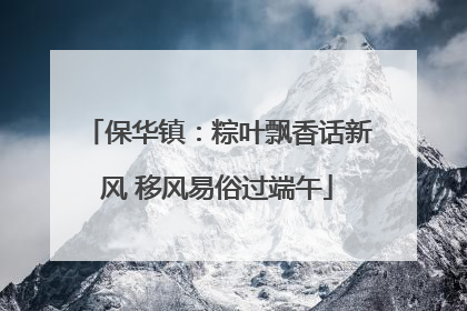 保华镇：粽叶飘香话新风 移风易俗过端午