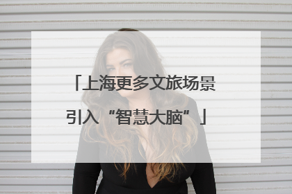 上海更多文旅场景引入“智慧大脑”