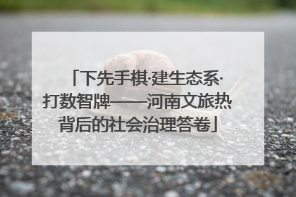 下先手棋·建生态系·打数智牌——河南文旅热背后的社会治理答卷