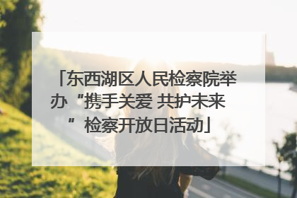 东西湖区人民检察院举办“携手关爱 共护未来”检察开放日活动