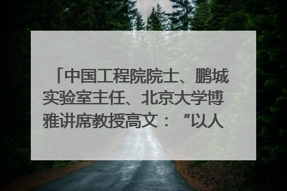 中国工程院院士、鹏城实验室主任、北京大学博雅讲席教授高文：“以人为本 智能向善” 推动文化与科技相生相促｜聚焦2025文化强国建设高峰论坛