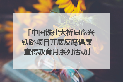 中国铁建大桥局盘兴铁路项目开展反腐倡廉宣传教育月系列活动