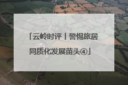 云岭时评丨警惕旅居同质化发展苗头④
