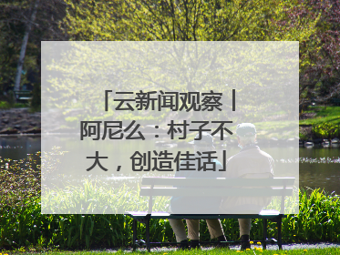 云新闻观察︱阿尼么：村子不大，创造佳话