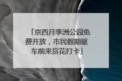 京西月季洲公园免费开放，市民假期驱车前来赏花打卡