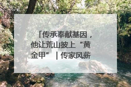 传承奉献基因，他让荒山披上“黄金甲”｜传家风薪火 颂家国情深