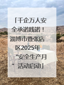 千企万人安全承诺践诺！淄博市暨张店区2025年“安全生产月”活动启动
