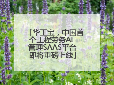 华工宝，中国首个工程劳务AI 管理SAAS平台即将重磅上线