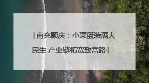 南充顺庆：小菜篮装满大民生 产业链拓宽致富路