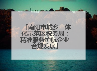南阳市城乡一体化示范区税务局：精准服务护航企业合规发展