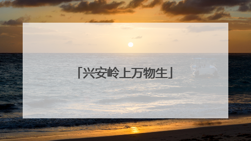 兴安岭上万物生