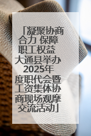 凝聚协商合力 保障职工权益 大通县举办2025年度职代会暨工资集体协商现场观摩交流活动