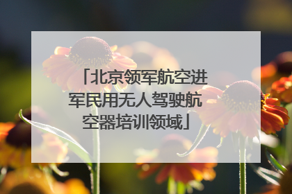 北京领军航空进军民用无人驾驶航空器培训领域