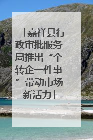 嘉祥县行政审批服务局推出“个转企一件事”带动市场新活力