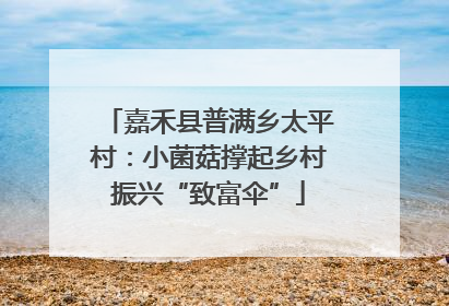 嘉禾县普满乡太平村：小菌菇撑起乡村振兴“致富伞”