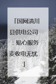 国网潢川县供电公司：贴心服务麦收电无忧