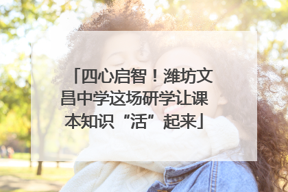 四心启智！潍坊文昌中学这场研学让课本知识“活”起来