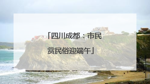 四川成都：市民赏民俗迎端午