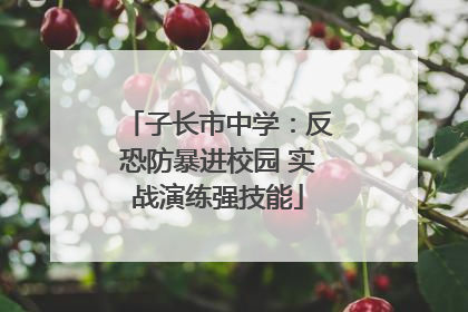 子长市中学：反恐防暴进校园 实战演练强技能