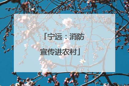 宁远：消防宣传进农村