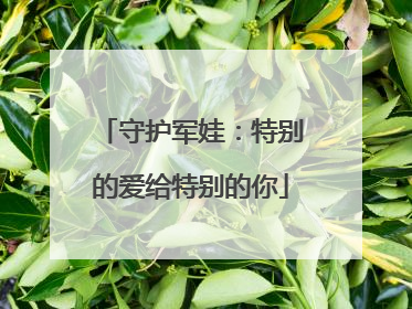 守护军娃：特别的爱给特别的你