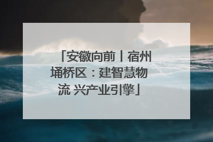 安徽向前丨宿州埇桥区：建智慧物流 兴产业引擎