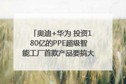 奥迪+华为 投资180亿的PPE超级智能工厂首款产品要搞大事情？｜粤港澳车展