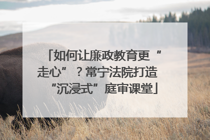 如何让廉政教育更“走心”？常宁法院打造“沉浸式”庭审课堂
