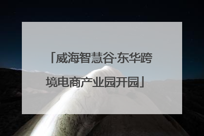 威海智慧谷·东华跨境电商产业园开园