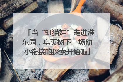 当“虹猫娃”走进淮东园，皂荚树下一场幼小衔接的探索开始啦