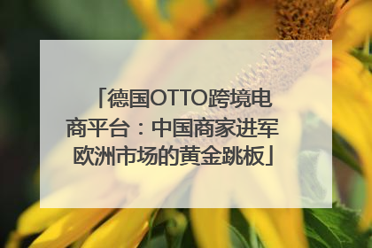 德国OTTO跨境电商平台：中国商家进军欧洲市场的黄金跳板