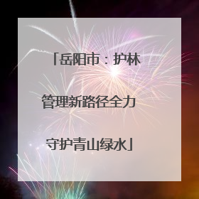 岳阳市：护林管理新路径全力守护青山绿水