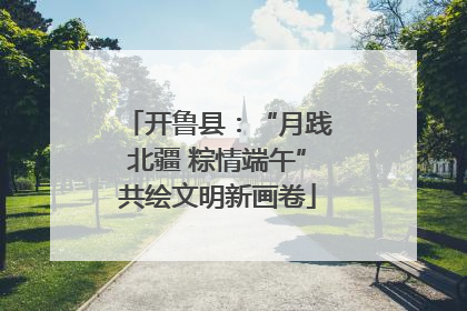 开鲁县：“月践北疆 粽情端午”共绘文明新画卷
