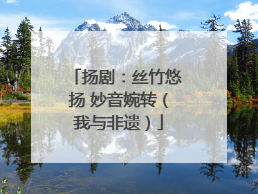 扬剧：丝竹悠扬 妙音婉转（我与非遗）