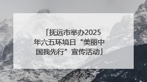 抚远市举办2025年六五环境日“美丽中国我先行”宣传活动