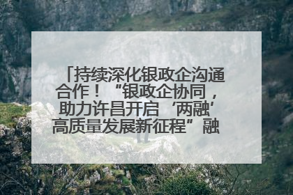 持续深化银政企沟通合作！“银政企协同，助力许昌开启‘两融’高质量发展新征程”融资对接会举行