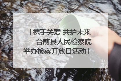 携手关爱 共护未来——台前县人民检察院举办检察开放日活动